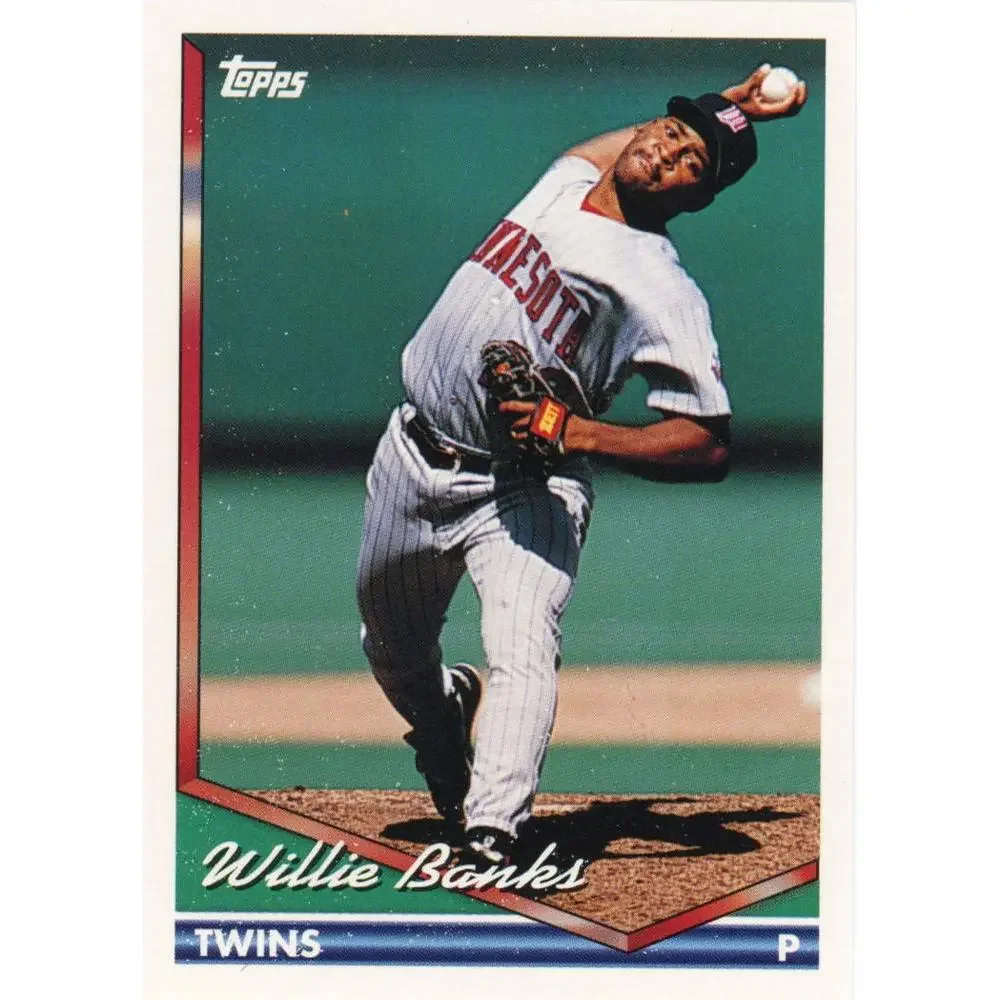 1994 Topps Willie Banks # 14 Minnesota Twins